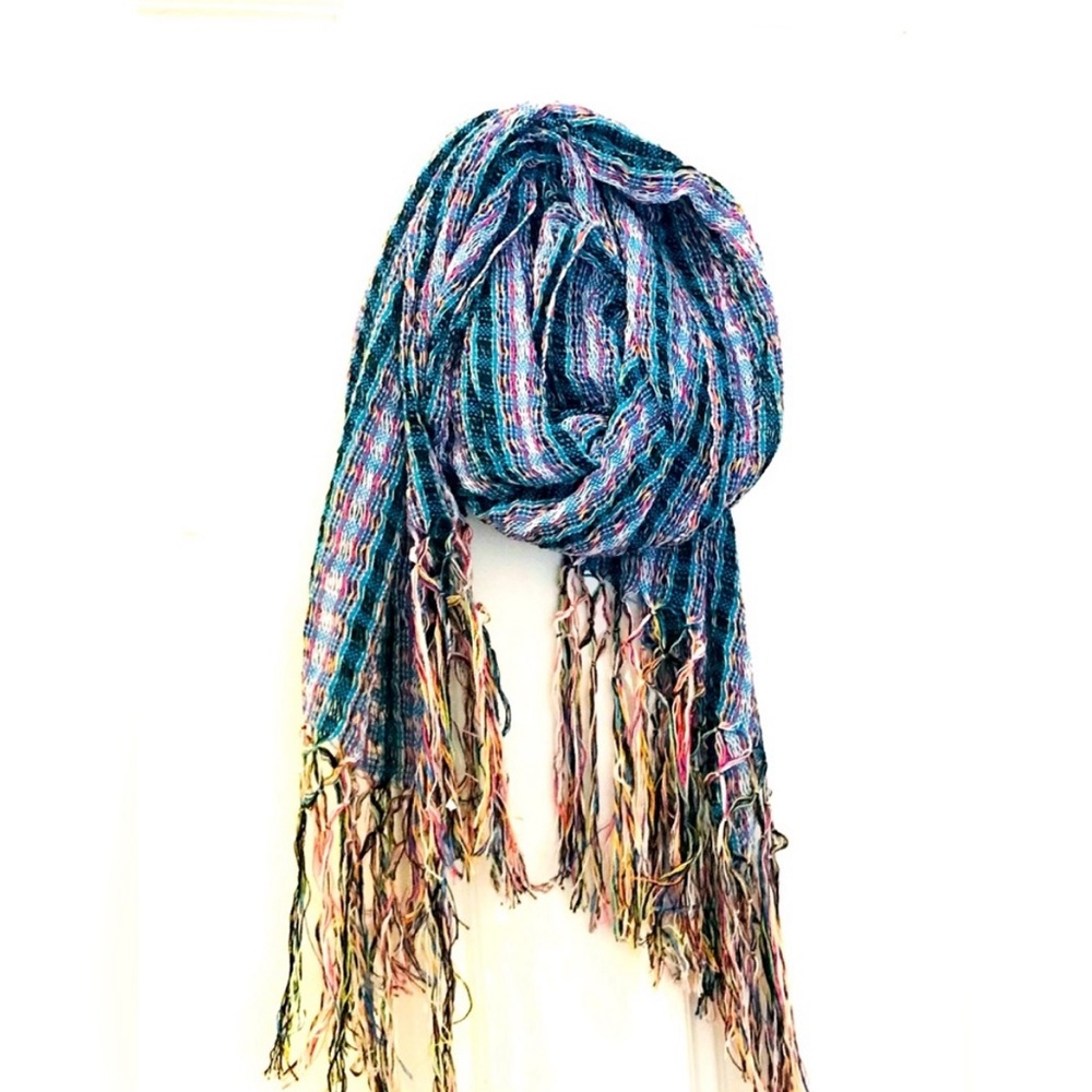 SCARF loose knit multicoloured scarf